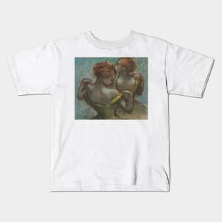 Two Dancers, Half-length by Edgar Degas Kids T-Shirt